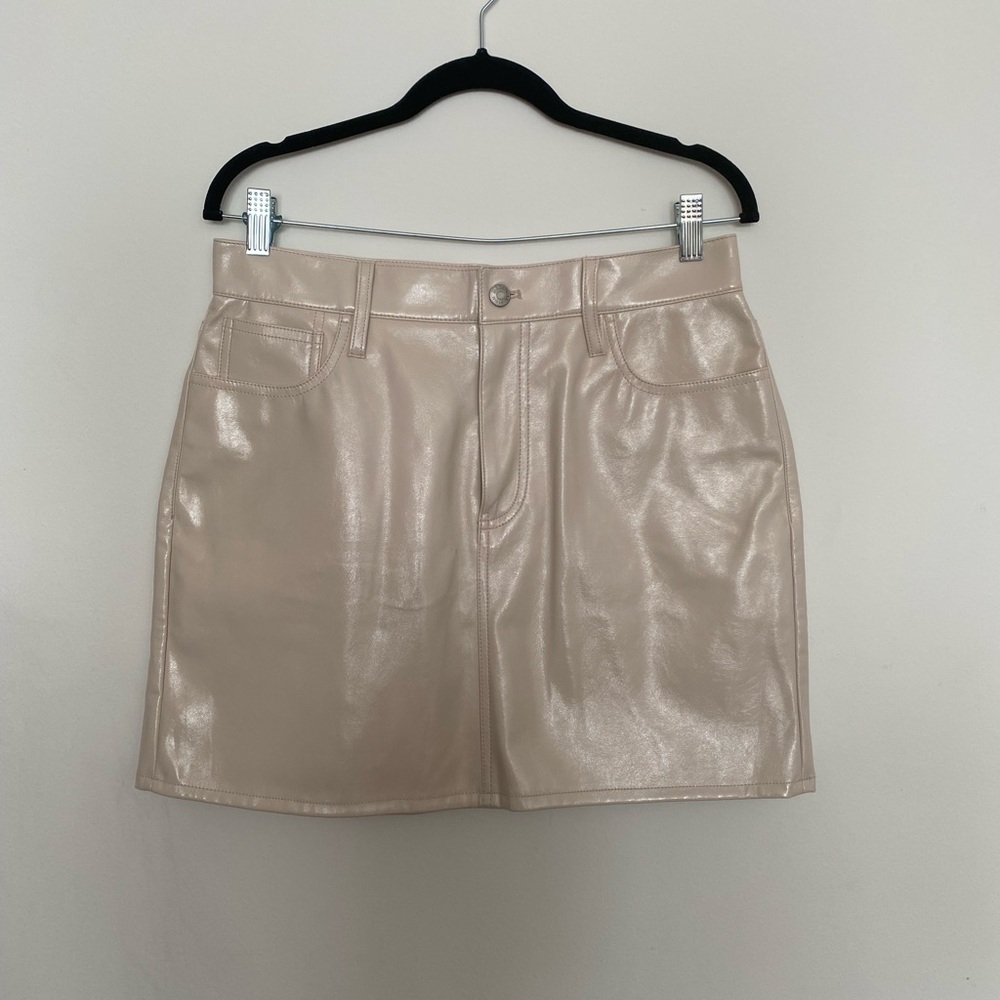 NWT Madewell Faux Leather Mini Skirt